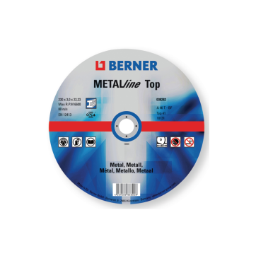 Disc de debitare pentru metal BERNER METALline 115 x 1.6 x 22.23 mm