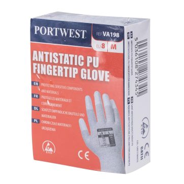 Manusa antistatica vending aplicatii PU pe varful degetelor PortWest VA198