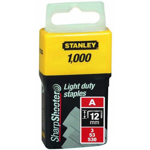 Pachet 1000 capse tapiterie tip A 12mm Stanley 1-TRA208T