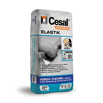 Adeziv pentru placi ceramice si piatra naturala Cesal Premium Elastik