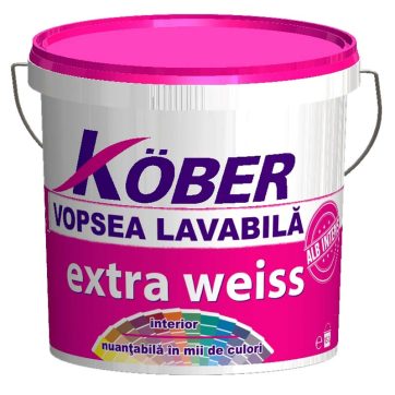 Vopsea lavabila Kober Extra Weiss 4 L