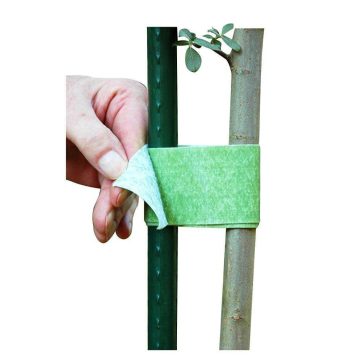 Banda cu puf si scai pentru legarea copacilor VELCRO® TREE TIES 50 mm x 5 m, verde