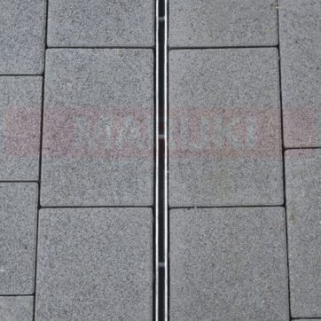 Rigolă cu  înălțime redusă ACO Self Euroline din beton cu polimeri, cu grătar tip fantă din oțel zincat, lungime 100 cm